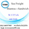 Shantou Puerto LCL Consolidación Para Sandwich